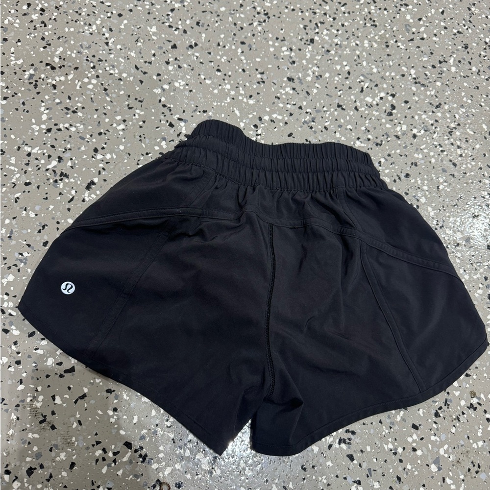 Lululemon Athletica Black Athletic Shorts Lightweight Breathable - Picture 3 of 4